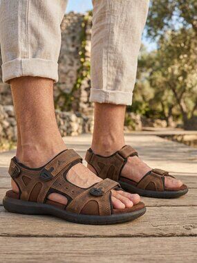 Appalachian Trial "Baxter" Brown Leather Sandal